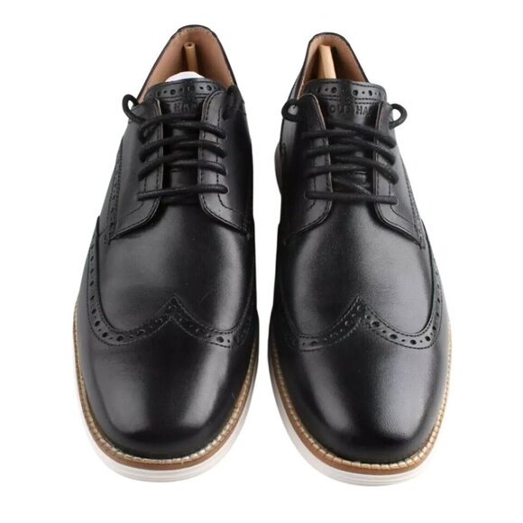 Cole Haan Men's 10 Original Grand SHWNG Remastered Wingtip Oxfords Shoes Black - Picture 3 of 12